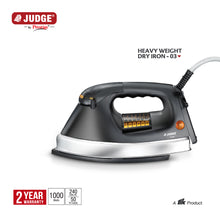 Load image into Gallery viewer, Judge Heavy Weight Dry Iron 1000W
