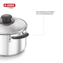 Load image into Gallery viewer, Judge Stainless Steel Casserole with Glass Lid 20cm
