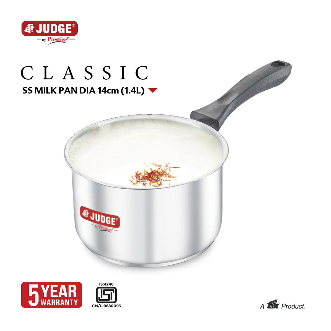 Judge Classic Stainless Steel Milk Pan 14cm (1.4 L)